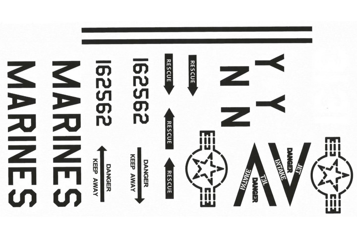 Decal Set Bell AH-1W MI - SuperScale 470