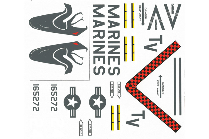 Decal Set Bell AH-1W grey- SuperScale 470
