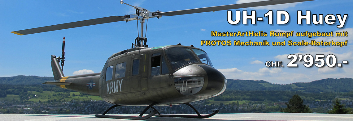 UH-1D-Huey Army-Vietnam MasterArtHelis mit Protos Mechanik